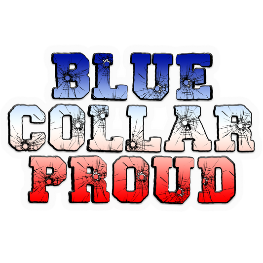Blue Collar Proud Sticker