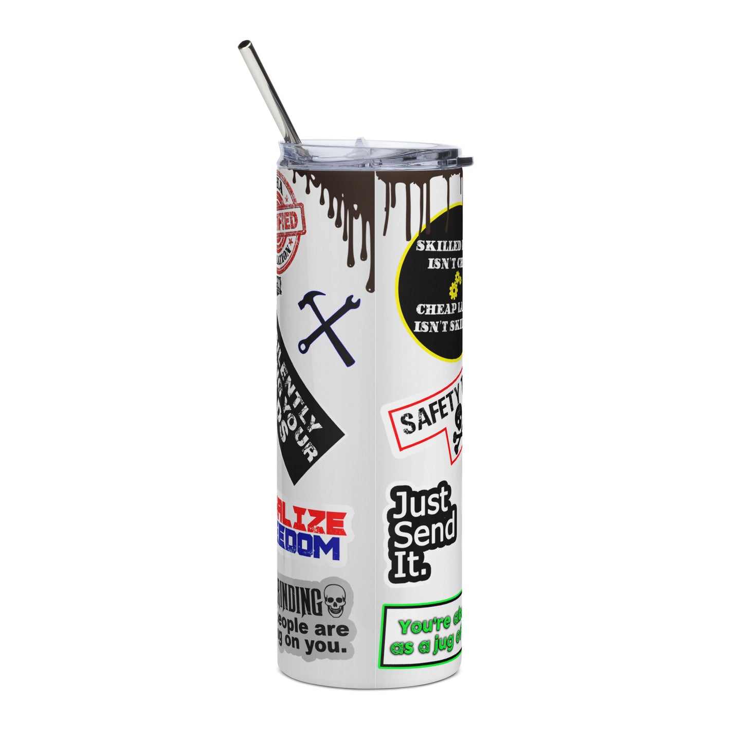 Hardhat Sticker Tumbler