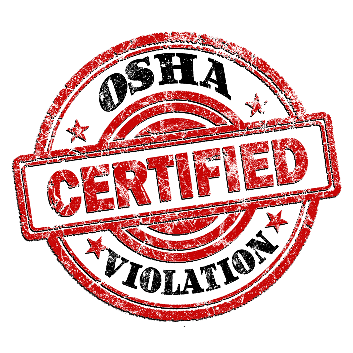 Certified OSHA Violation Sticker – BlueCollarGrind
